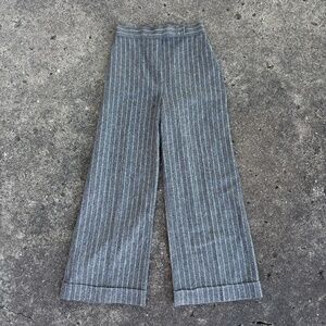 Vintage 70s High Waisted Pinstripe Trousers
